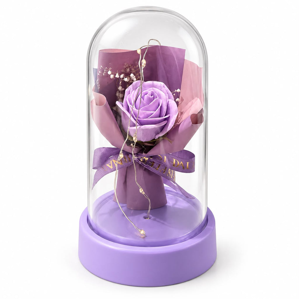 Purple dome rose bouquet