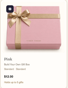 Vibes Talks Large Gift Box - Pink