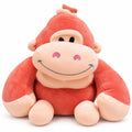 Coral Smiling Gorilla Plush