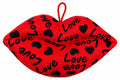 Red Love Lips Plush Pillow