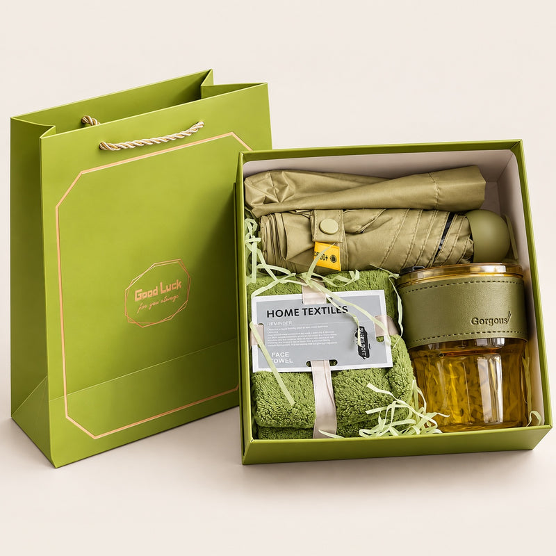 Olive Green Everyday Essentials Gift Box