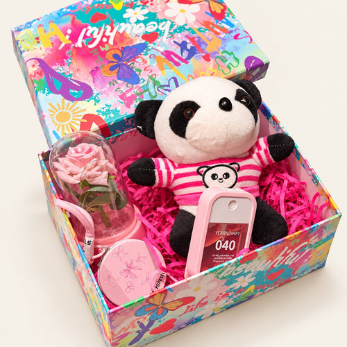 Pink Panda Surprise Gift Box