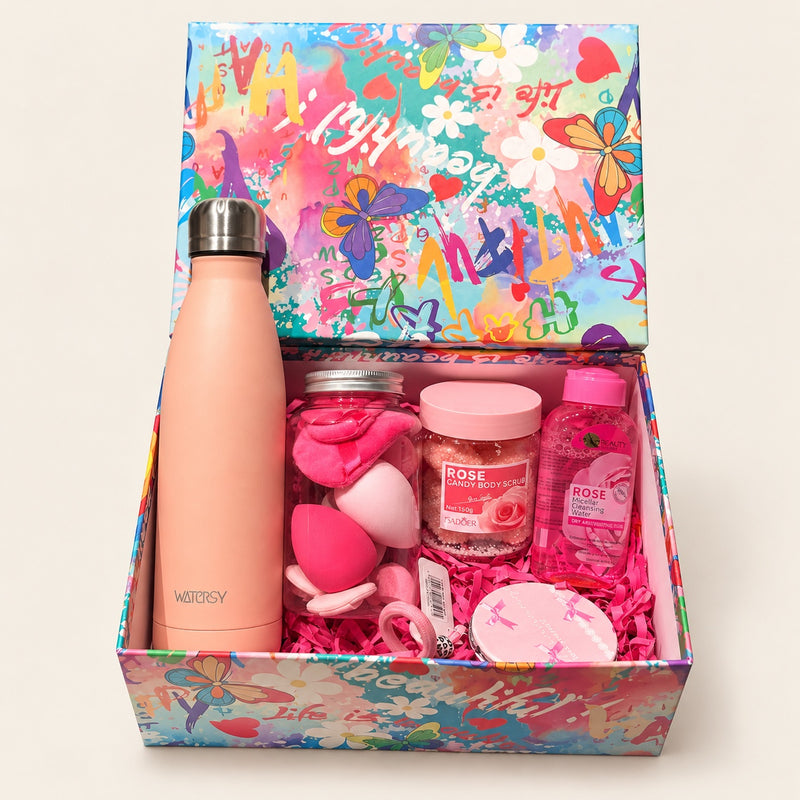 Pink Wellness & Beauty Gift Box