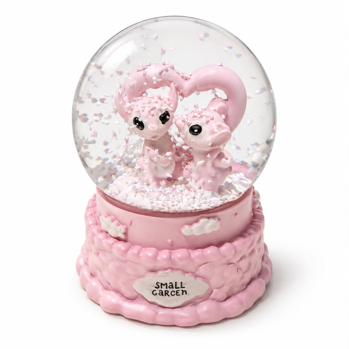 Pink Couple Snow Globe