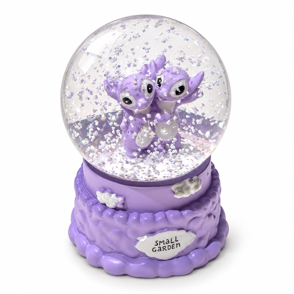 Purple Couple Snow Globe