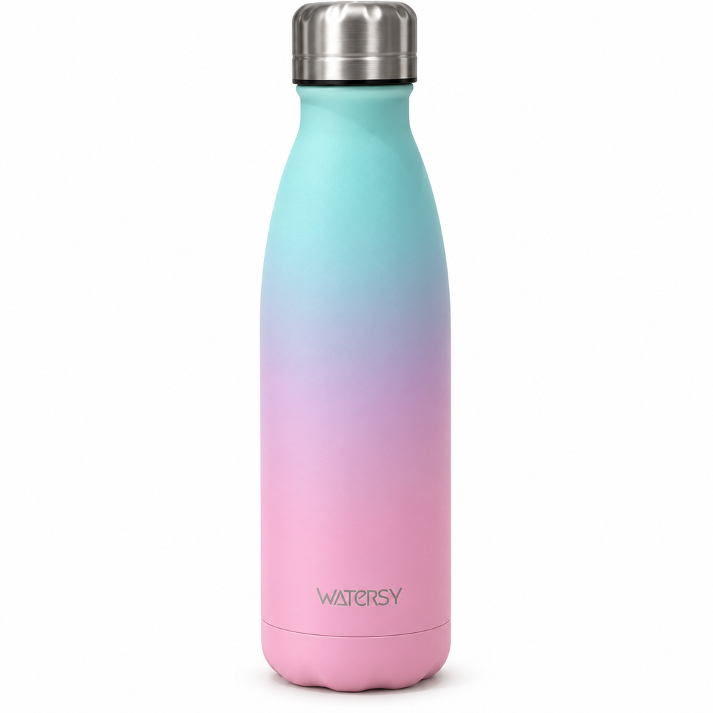 Watersy mint pink gradient insulated bottle